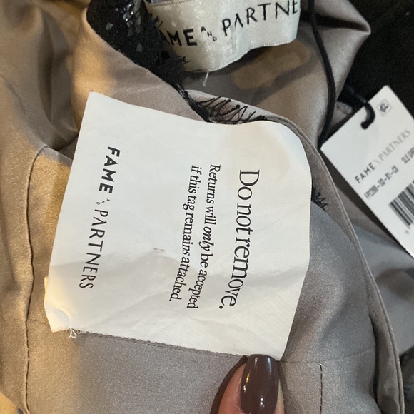 NWT Fame and Partners Ara Silver Maxi Dress - Picture 8 of 10